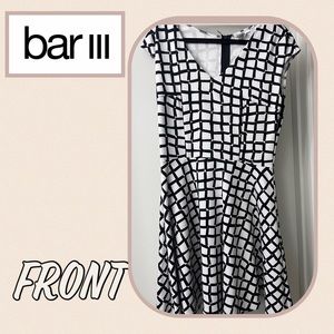 Bar III ++Women’s SZ XL++Black and White Patterned Dress* - Worn 1x {EUC} +